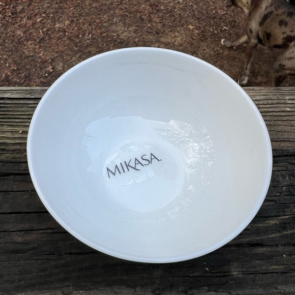 Mikasa Tartan White Bone China Fruit Desert Dish NWT - Picture 3 of 8